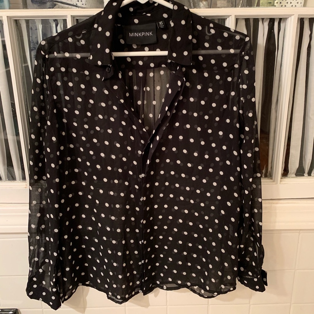 Mink pink blouse